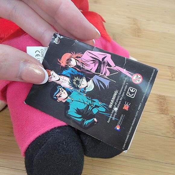 Vintage Yu Yu Hakusho Plush Ghost Files 9” Youko Kurama Plush 2004 with Tag - Picture 7 of 7